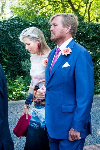 La reine Maxima et le roi Willem-Alexander des Pays-Bas aux funérailles de la princesse Christina à La Haye, le 22 juin 2019