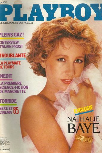 Nathalie Baye en couverture de Playboy