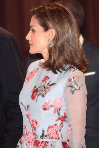 La reine Letizia d'Espagne à Palma de Majorque, le 25 septembre 2017