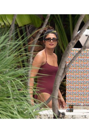 Priyanka Chopra en vacances à Miami le week-end du 3-4 août 2019.