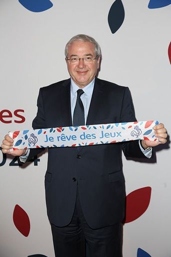 Jean-Paul Huchon à la soirée de lancement de la campagne de mobilisation autour de la candidature de Paris aux jeux Olympiques de 2024