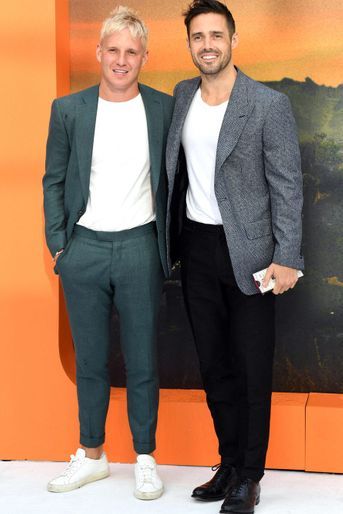 Jamie Laing et Spencer Matthews à Londres, le 30 juillet 2019.