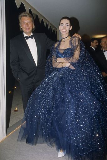 Lors d'une soirée organisée pendant le Festival de Cannes 1992