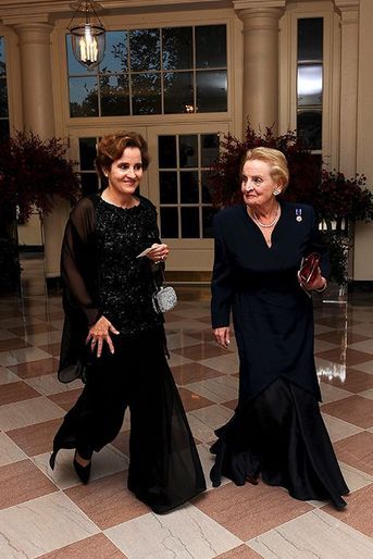 Madeleine Albright au dîner d'Etat à la Maison Blanche pour la venue du président chinois