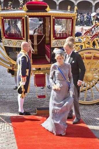 La reine Maxima et le roi Willem-Alexander des Pays-Bas à La Haye, le 19 septembre 2017