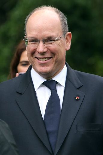 Le prince Albert II de Monaco à l'hôtel de Matignon à Paris, le 19 septembre 2015