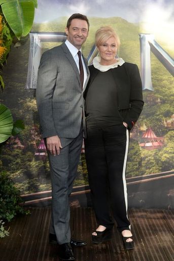 Hugh Jackman et son épouse à Londres le 20 septembre 2015