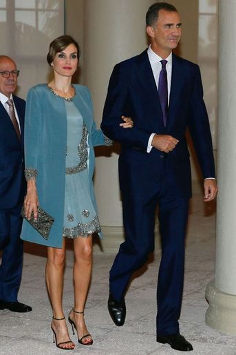La reine Letizia et le roi Felipe VI d&#039;Espagne à Miami, le 17 septembre 2015