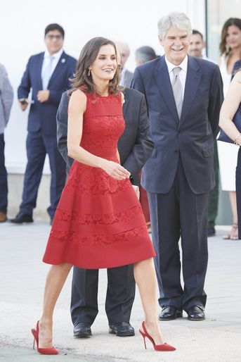 Letizia d'Espagne le 22 juillet 2019 à Valence.