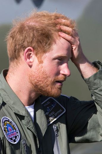 Le prince Harry sur l&#039;aérodrome de Goodwood, le 15 septembre 2015