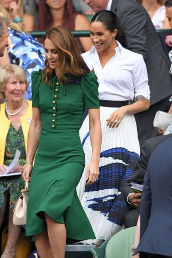 Kate Middleton et Meghan Markle à Wimbledon le 13 juillet 2019
