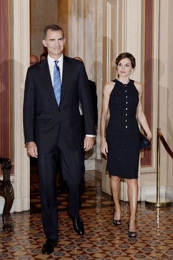La reine Letizia et le roi Felipe VI d&#039;Espagne au Capitole à Washington, le 15 septembre 2015