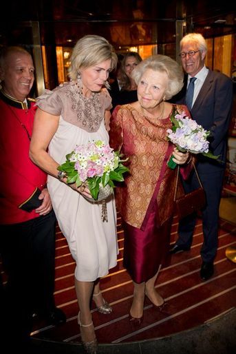 Les princesses Laurentien et Beatrix des Pays-Bas à Amsterdam, le 14 septembre 2015