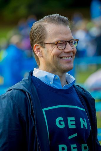 Le prince consort Daniel de Suède à Solna, le 10 septembre 2017