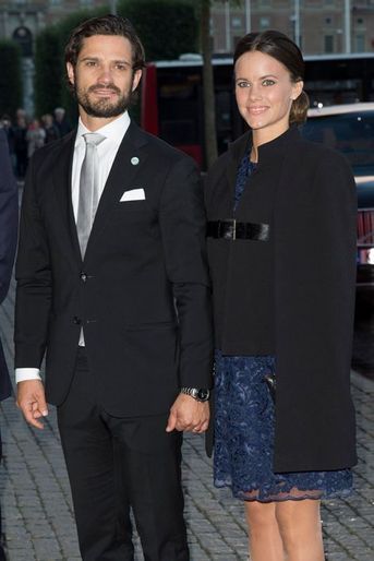 La princesse Sofia et le prince Carl Philip de Suède à Stockholm, le 15 septembre 2015