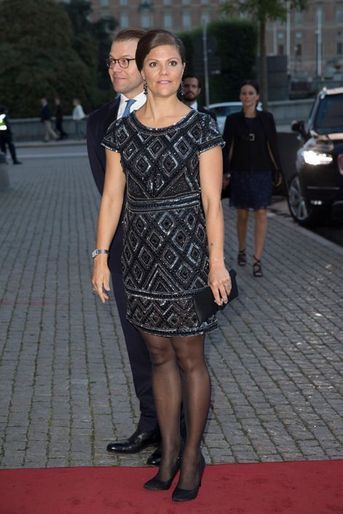 La princesse Victoria de Suède avec le prince Daniel, et la princesse Sofia, à Stockholm, le 15 septembre 2015