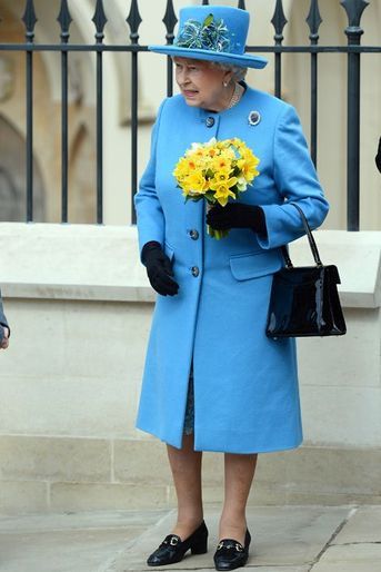 La reine Elizabeth II, le 5 avril 2015