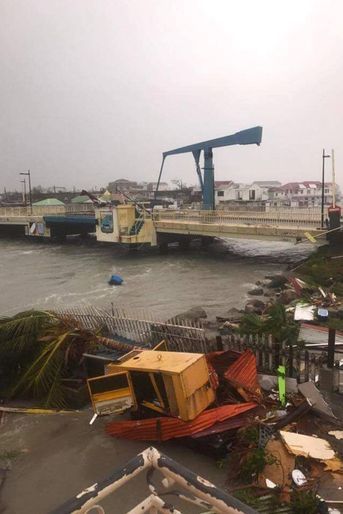 Les ravages du passage de l'ouragan Irma sur Saint-Martin, le 7 septembre 2017.