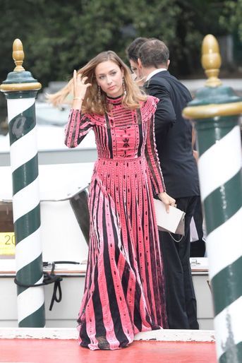 Beatrice Borromeo dans une robe Valentino à Venise le 1er septembre 2017