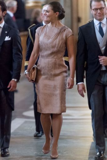 La princesse Victoria de Suède et son mari le prince consort Daniel à Stockholm, le 4 septembre 2017