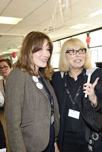 Carla Bruni-Sarkozy et Mireille Darc