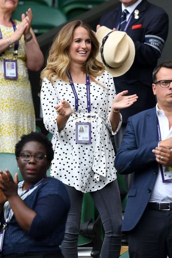 Kim Sears à Wimbledon le 9 juillet 2019