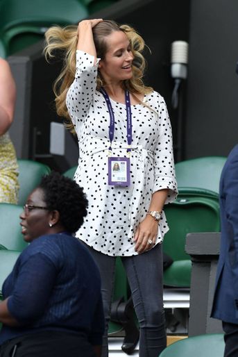Kim Sears à Wimbledon le 9 juillet 2019