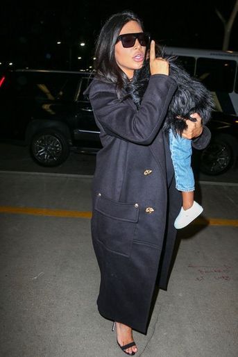 Kim Kardashian et sa fille à Los Angeles le 5 septembre 2015