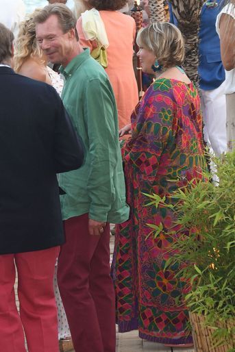 La grande-duchesse Maria Teresa de Luxembourg avec le grand-duc Henri à Marbella, le 1er septembre 2017