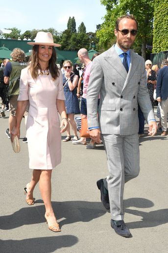 Pippa et James Middleton à Wimbledon le 8 juillet 2019