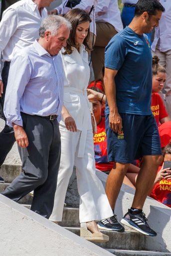 La reine Letizia d'Espagne à Madrid, le 4 juillet 2019