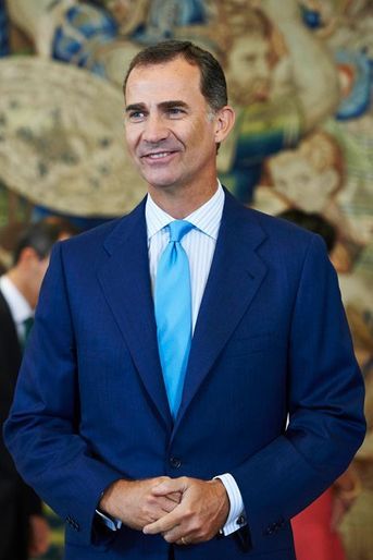 Le roi Felipe VI d&#039;Espagne au palais de la Zarzuela à Madrid, le 3 septembre 2015