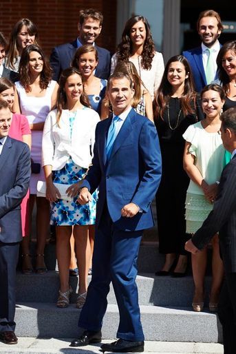 Le roi Felipe VI d&#039;Espagne au palais de la Zarzuela à Madrid, le 3 septembre 2015