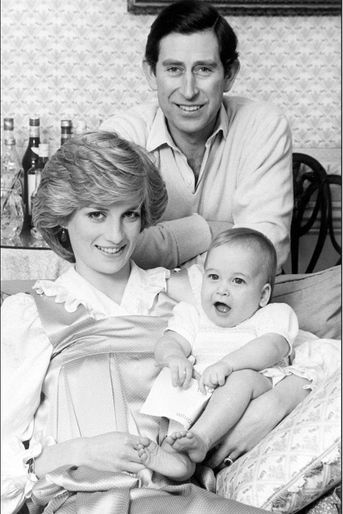 La princesse Diana et le prince Charles avec William, le 15 mars 1983.