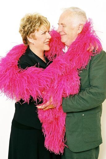 Sylvie Joly et son mari Pierre en septembre 2002