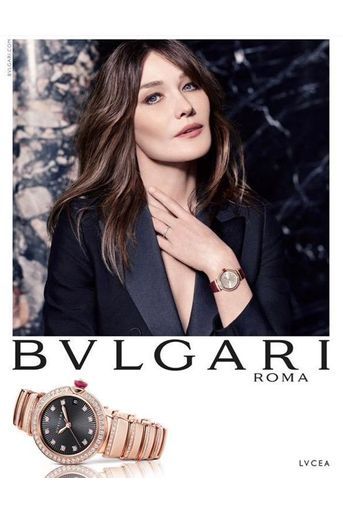 Carla Bruni-Sarkozy prête son image à Bvlgari pour la campagne publicitaire automne-hiver 2015-2016. 