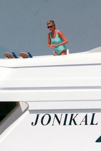Lady Diana en Méditerranée le 22 août 1997