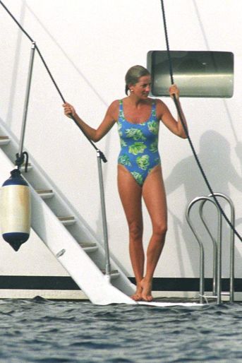 Lady Diana en Méditerranée en août 1997