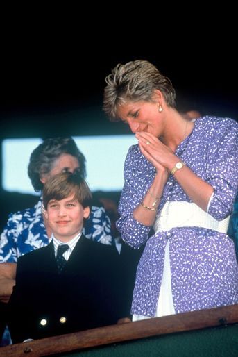 Lady Diana avec le prince William le 6 juillet 1991