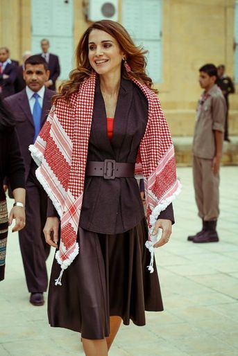 La reine Rania de Jordanie, le 11 novembre 2014