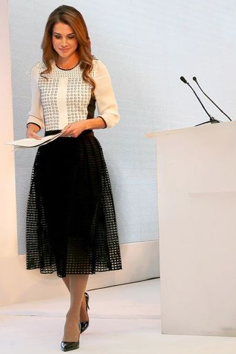 La reine Rania de Jordanie, le 18 mai 2014