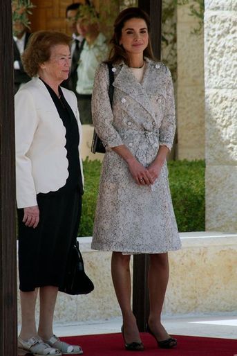 La reine Rania de Jordanie, le 2 avril 2012