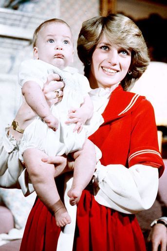Lady Diana et le prince William le 22 décembre 1982