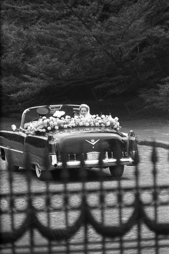 « ‘Vive la mariée !’ En passant les grilles du palais de Laeken, Paola a lancé un sourire comme on lance un fleur. Mademoiselle de Calabre est devenue Madame de Liège. » - Paris Match n°535, samedi 11 juillet 1959.