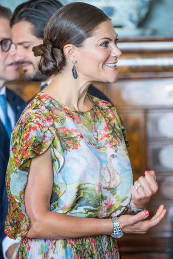 La princesse Victoria de Suède à Stockholm, le 24 août 2017