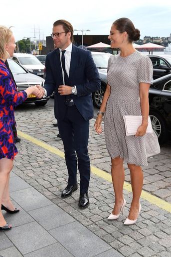 La princesse Victoria de Suède et le prince Daniel à Ekero, le 26 août 2015