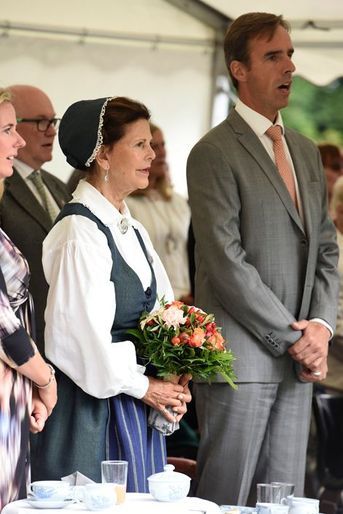 La reine Silvia de Suède à Ekero, le 26 août 2015