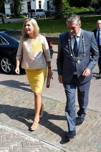 La reine Maxima des Pays-Bas à Amerongen, le 24 août 2017
