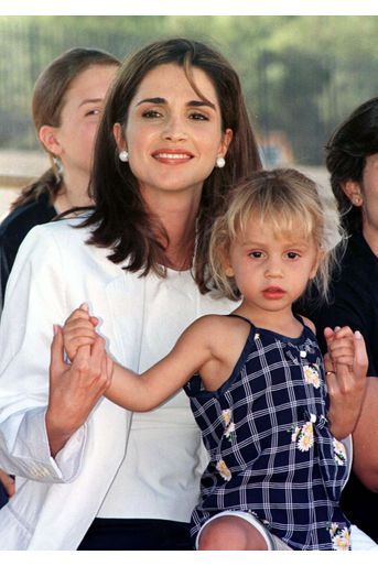 Rania avec la princesse Iman en 1999