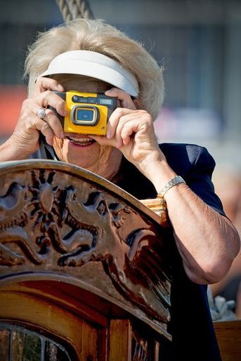 L&#039;ex-reine Beatrix des Pays-Bas au Sail Amsterdam, le 22 août 2015